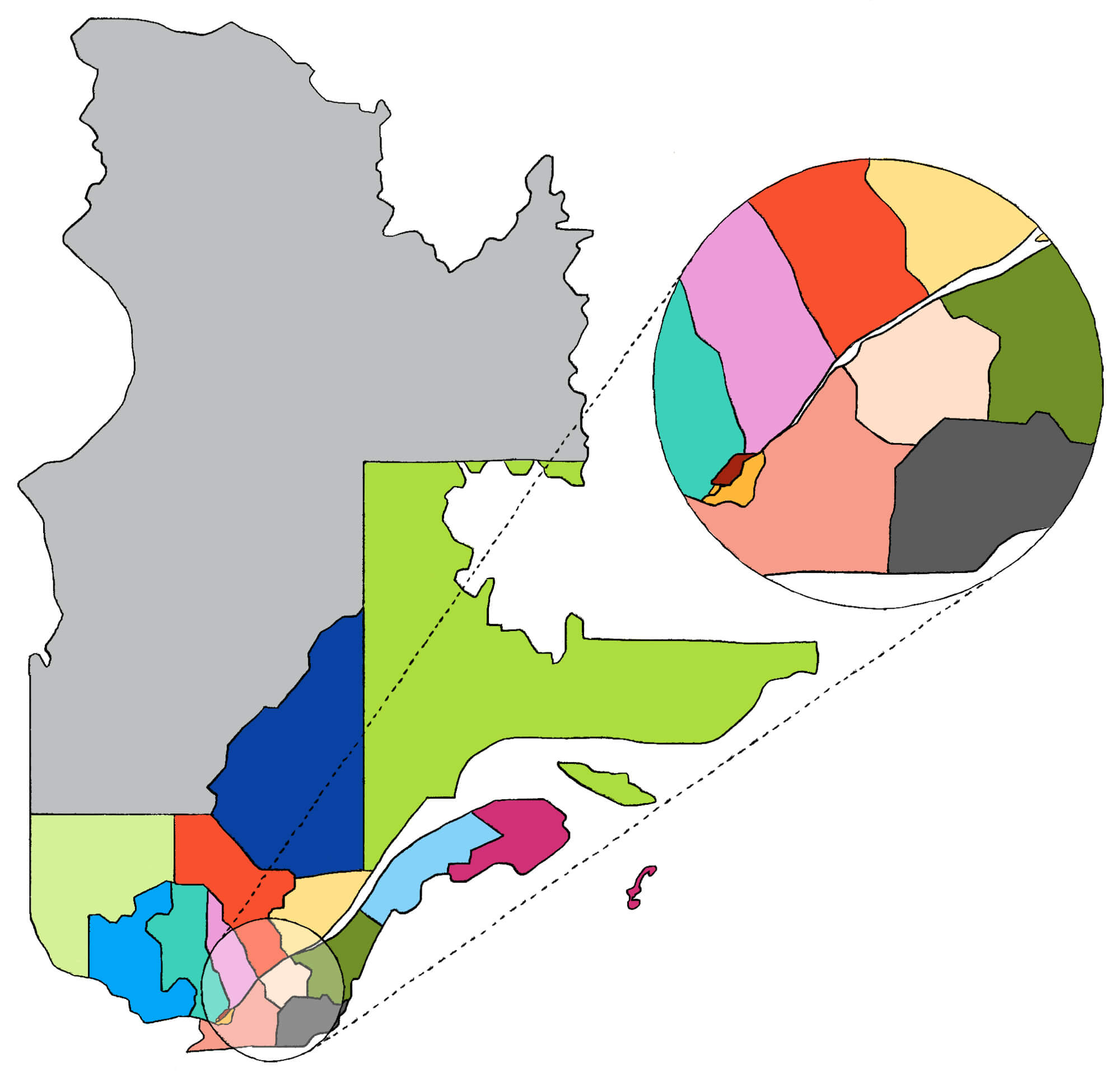 Carte du Québec