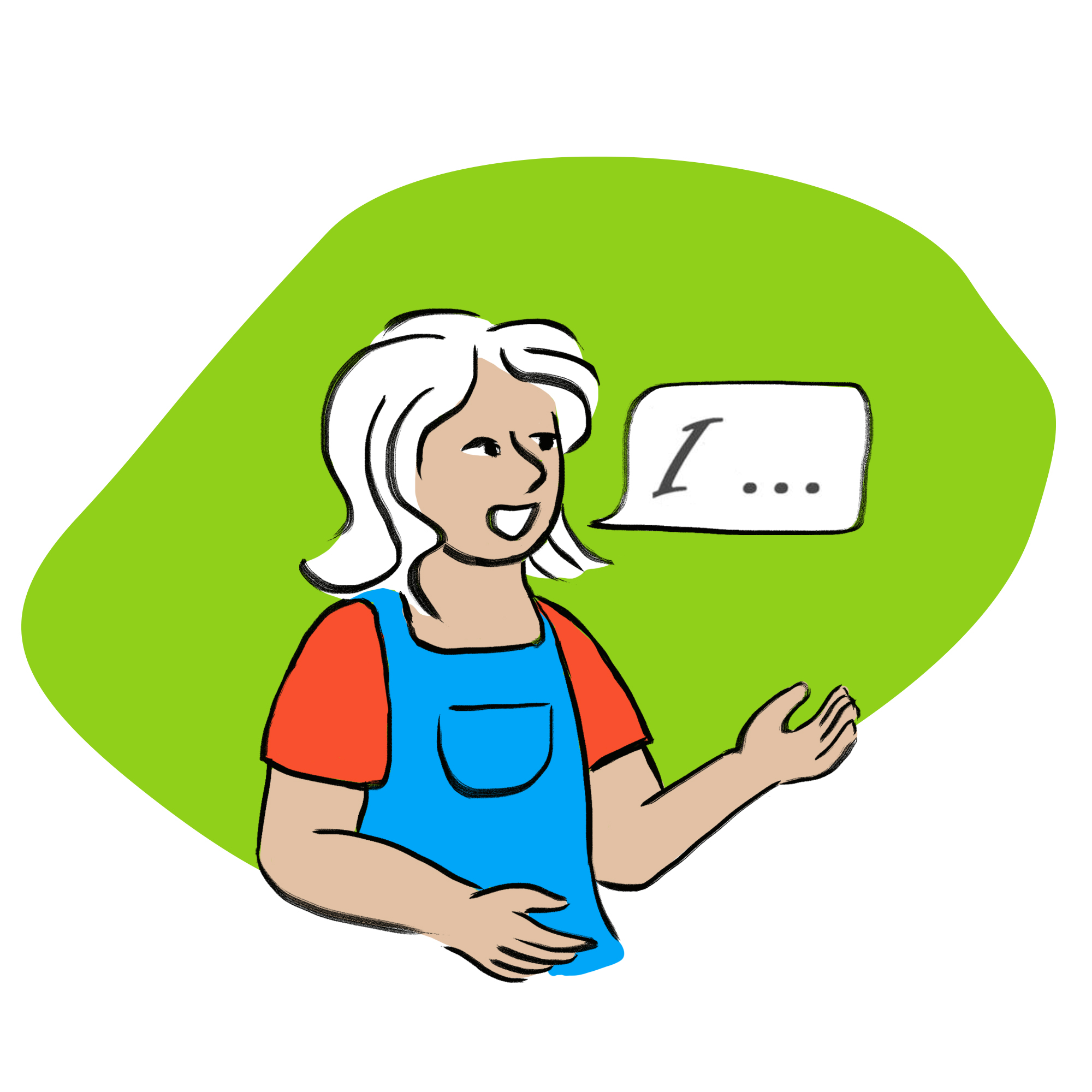 Child expressing himself