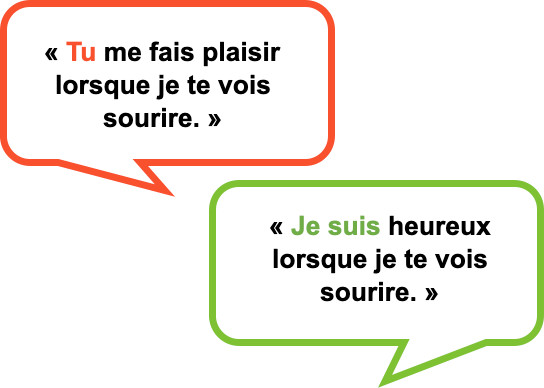 Tu me fais plaisir lorsque je te vois sourire.