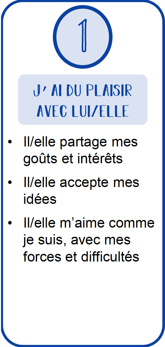 J'ai du plaisir avec lui/elle
