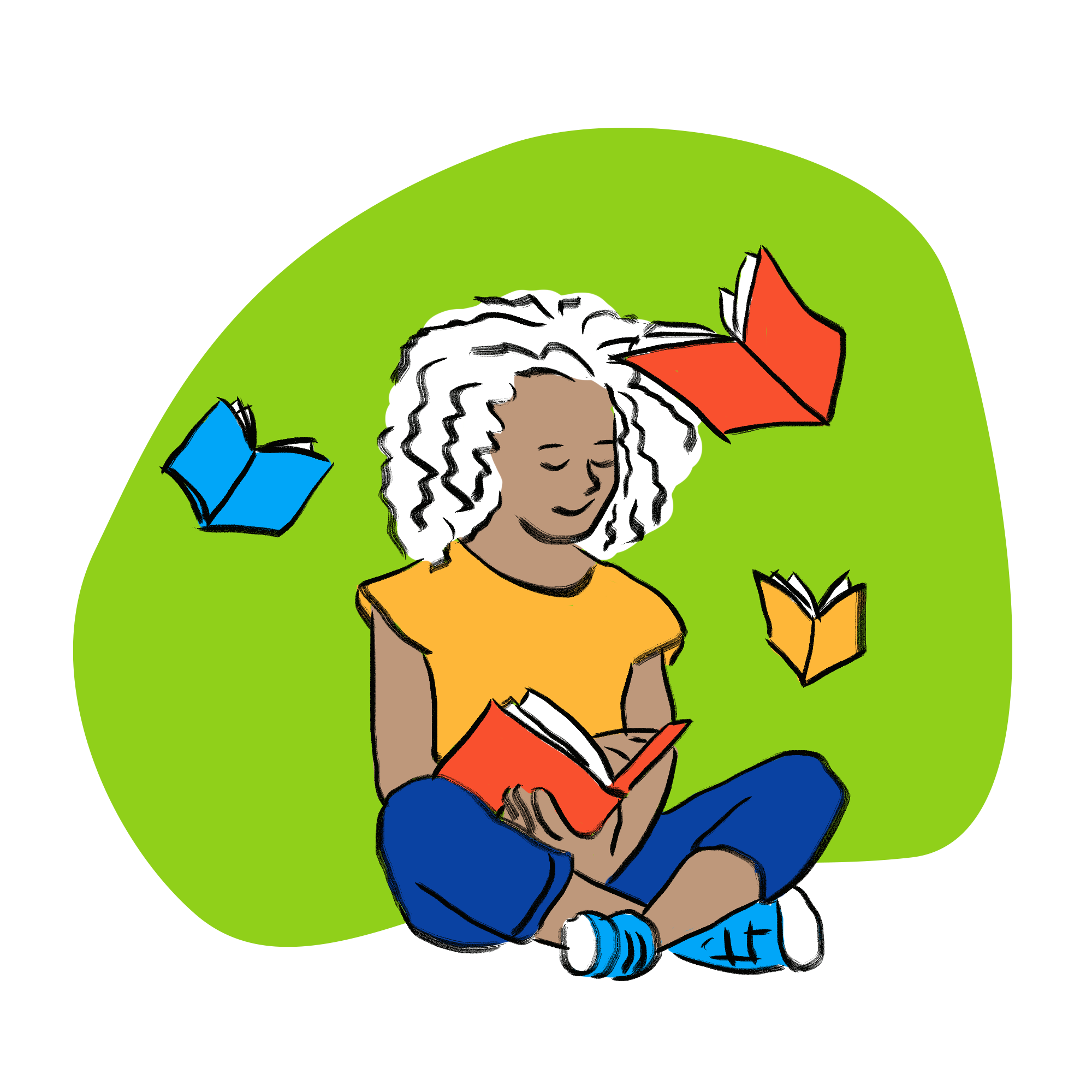 Enfant qui lit un livre