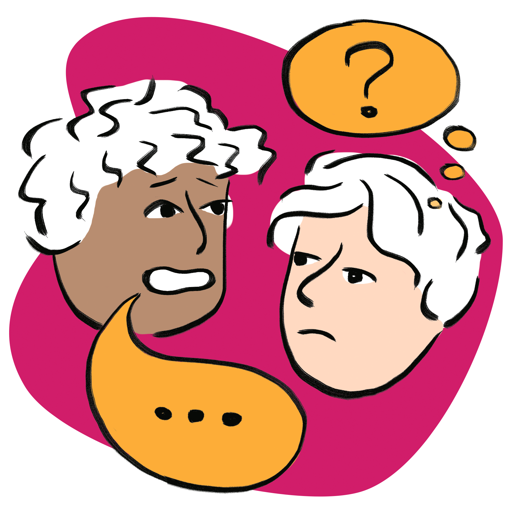 Deux personnes qui discutent