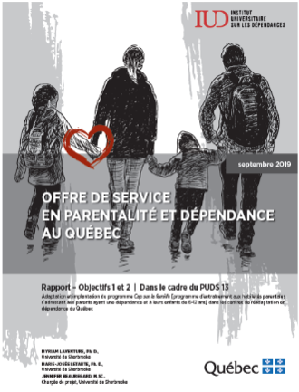 Capture d'écran du rapport de recherche